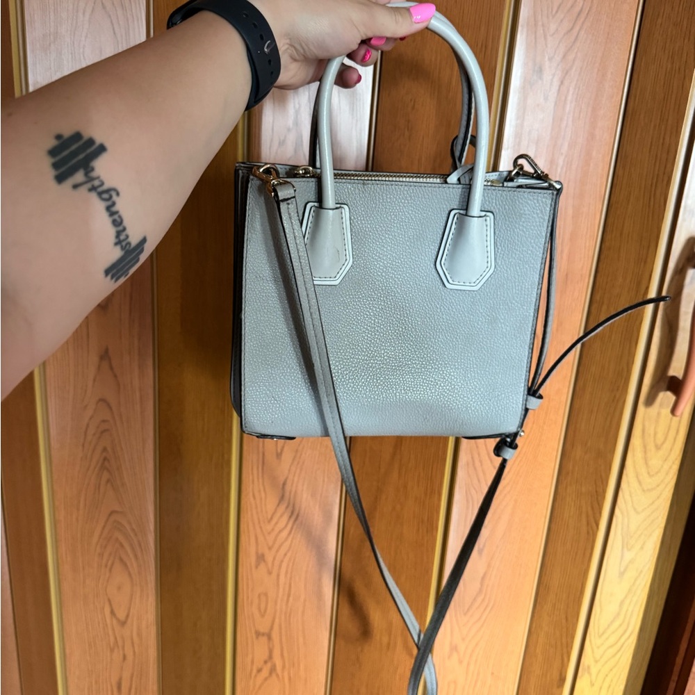 Michael Kors Gray Mini Bag Structured Design